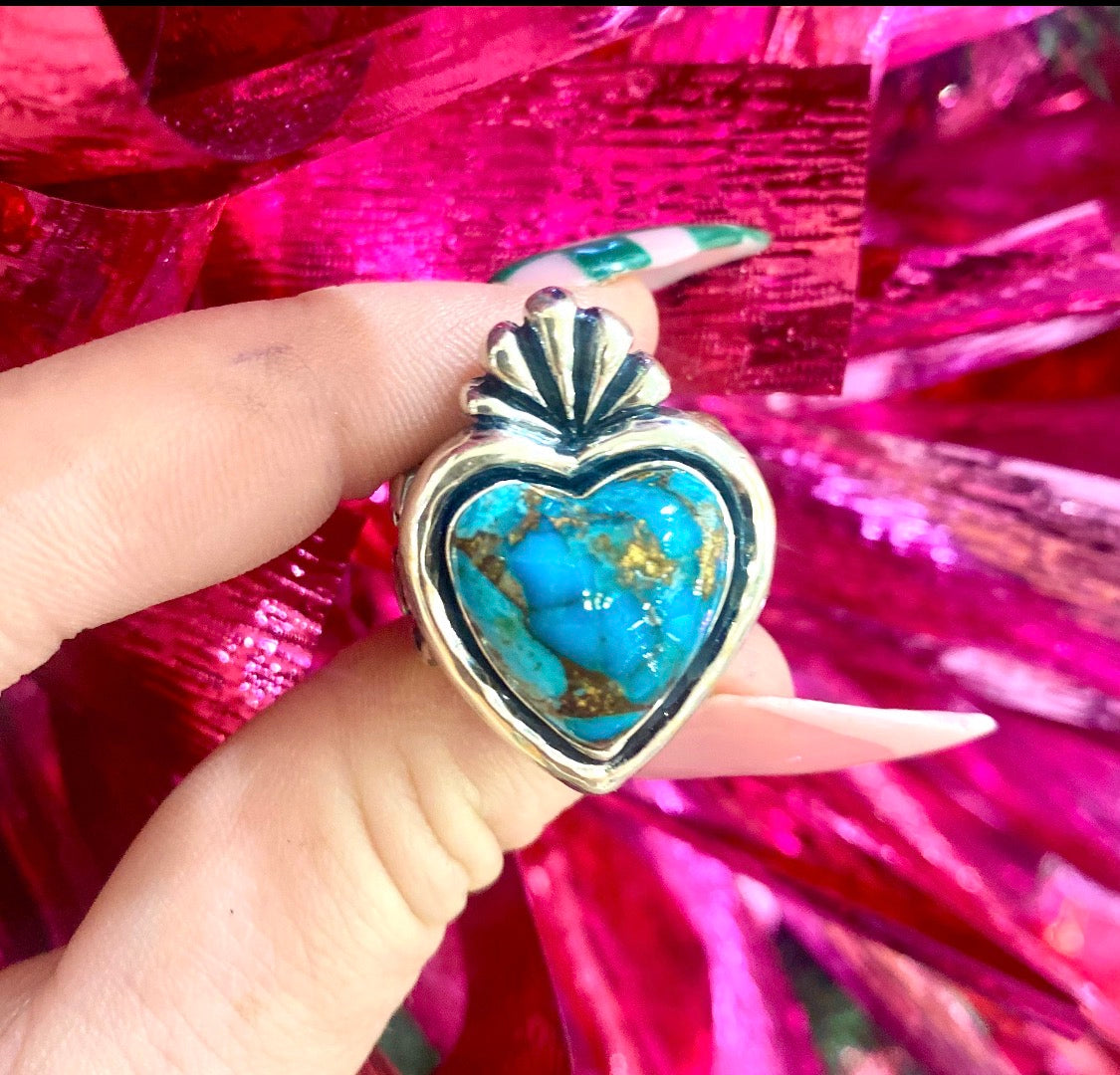 Dian Malouf Teal TQ BRZ Sacred Heart RS8565