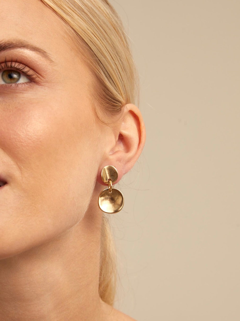 Uno de 50 Scales Linked-Disc Drop Earrings
