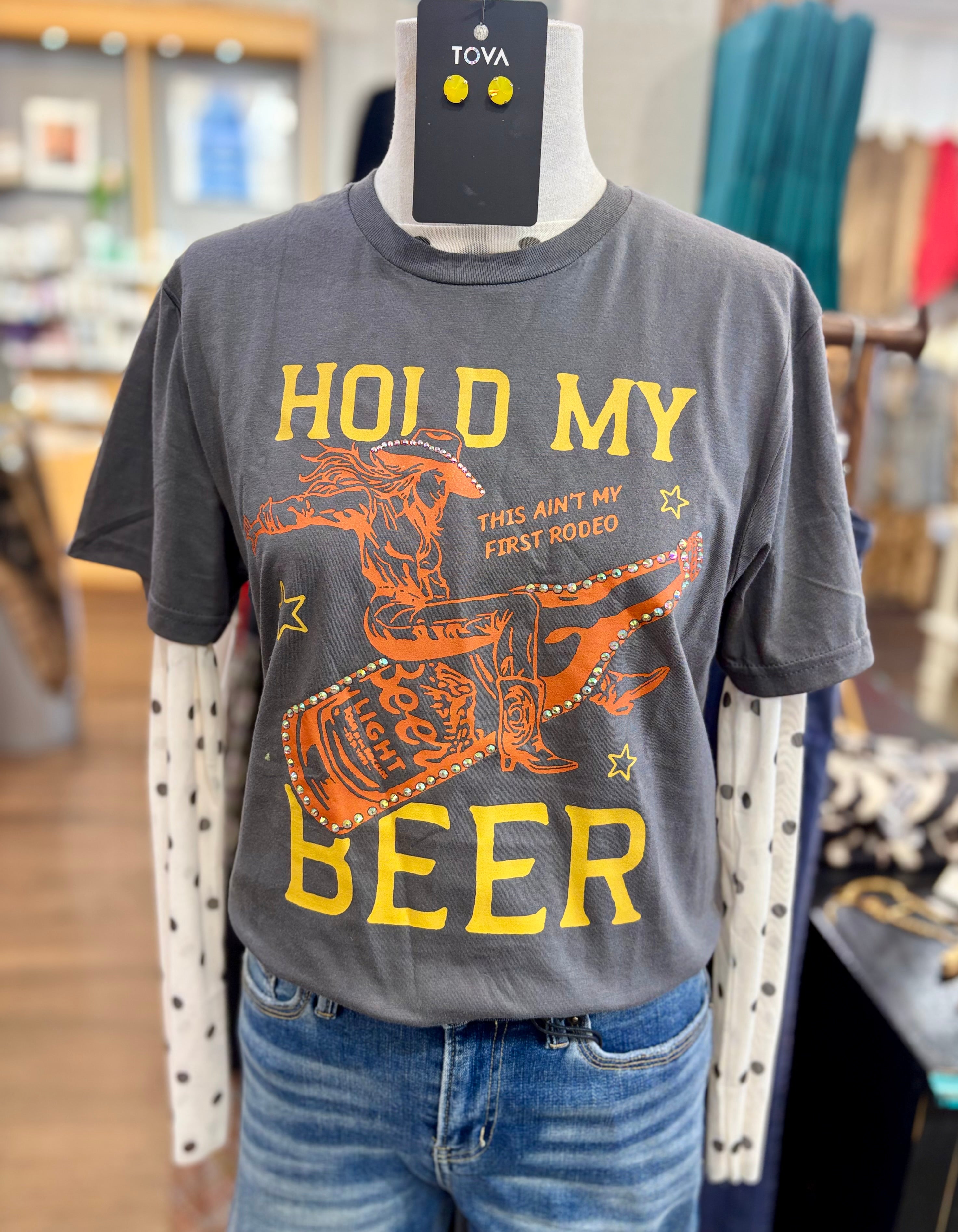 Hold My Beer Bling Tee