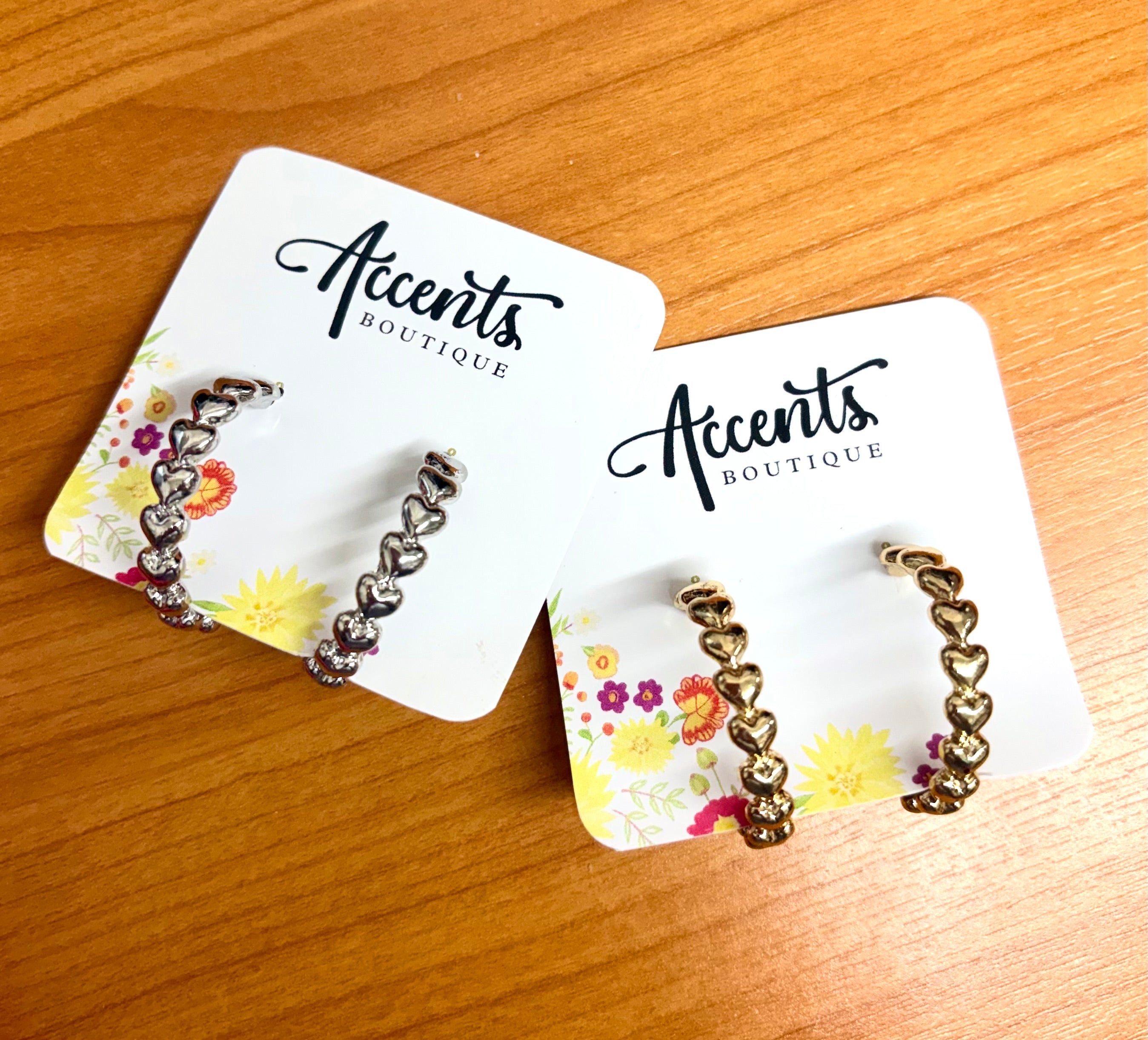 Heart Hoop Earrings