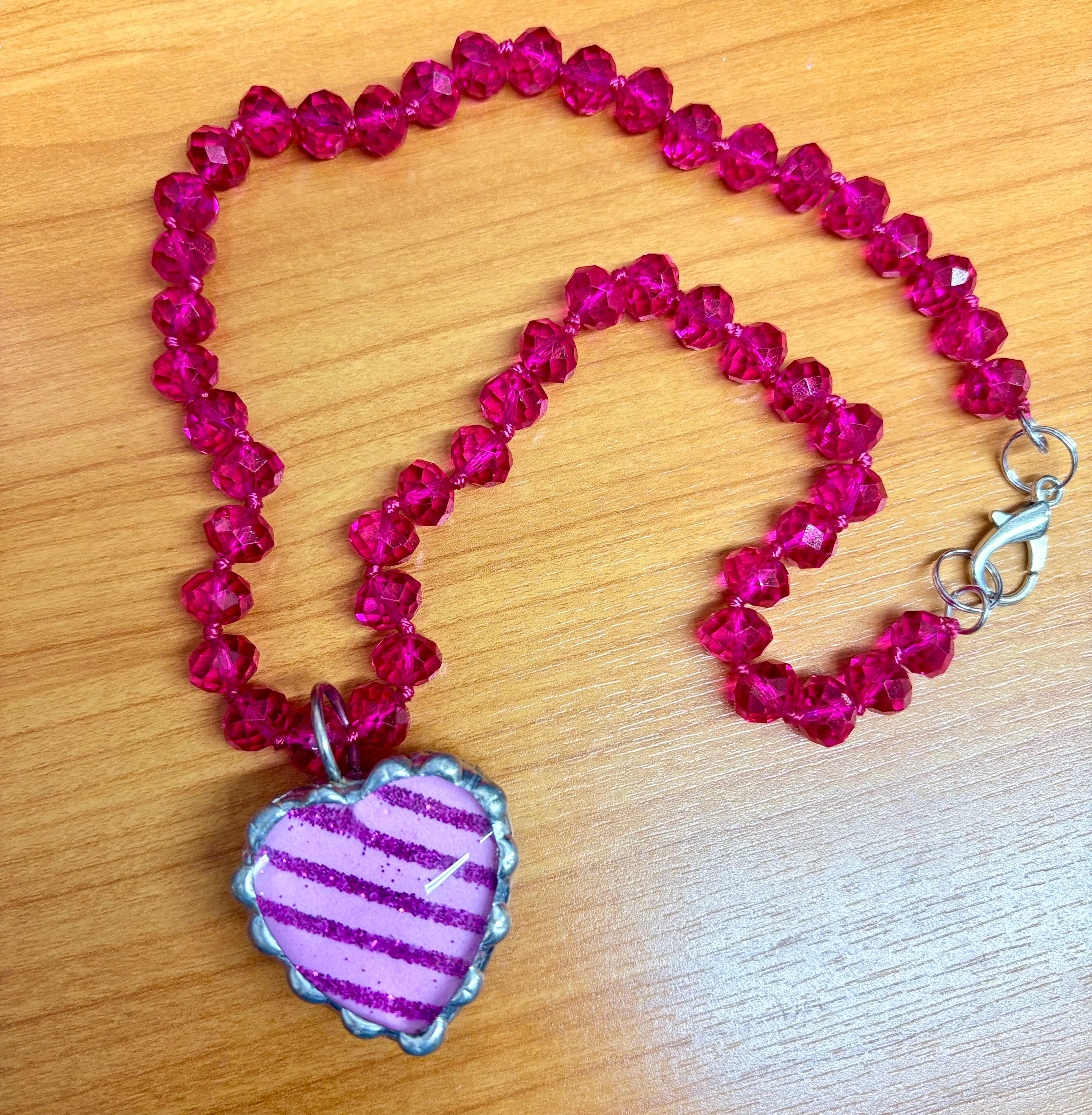 Beaded Heart Necklace