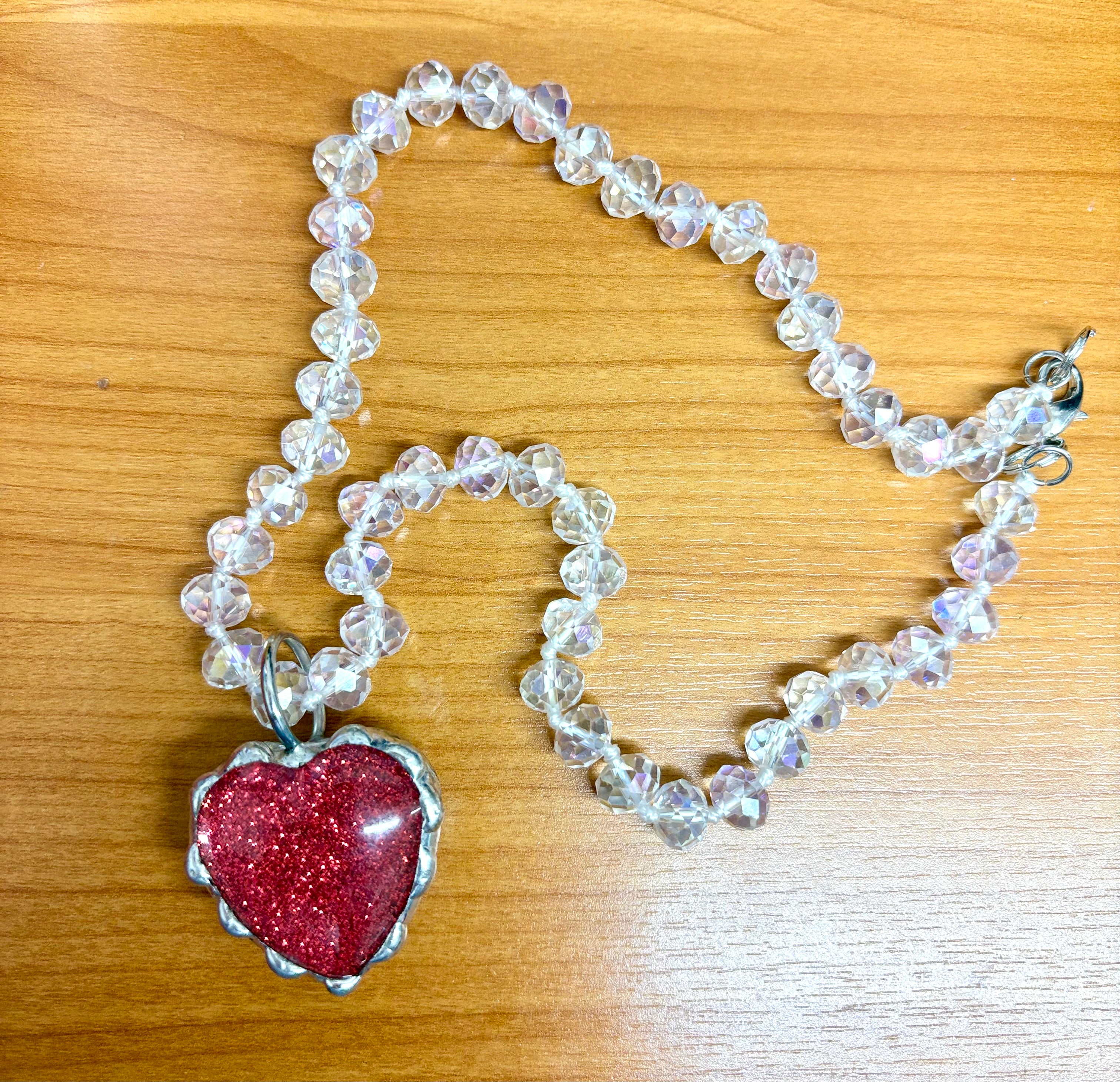 Beaded Heart Necklace