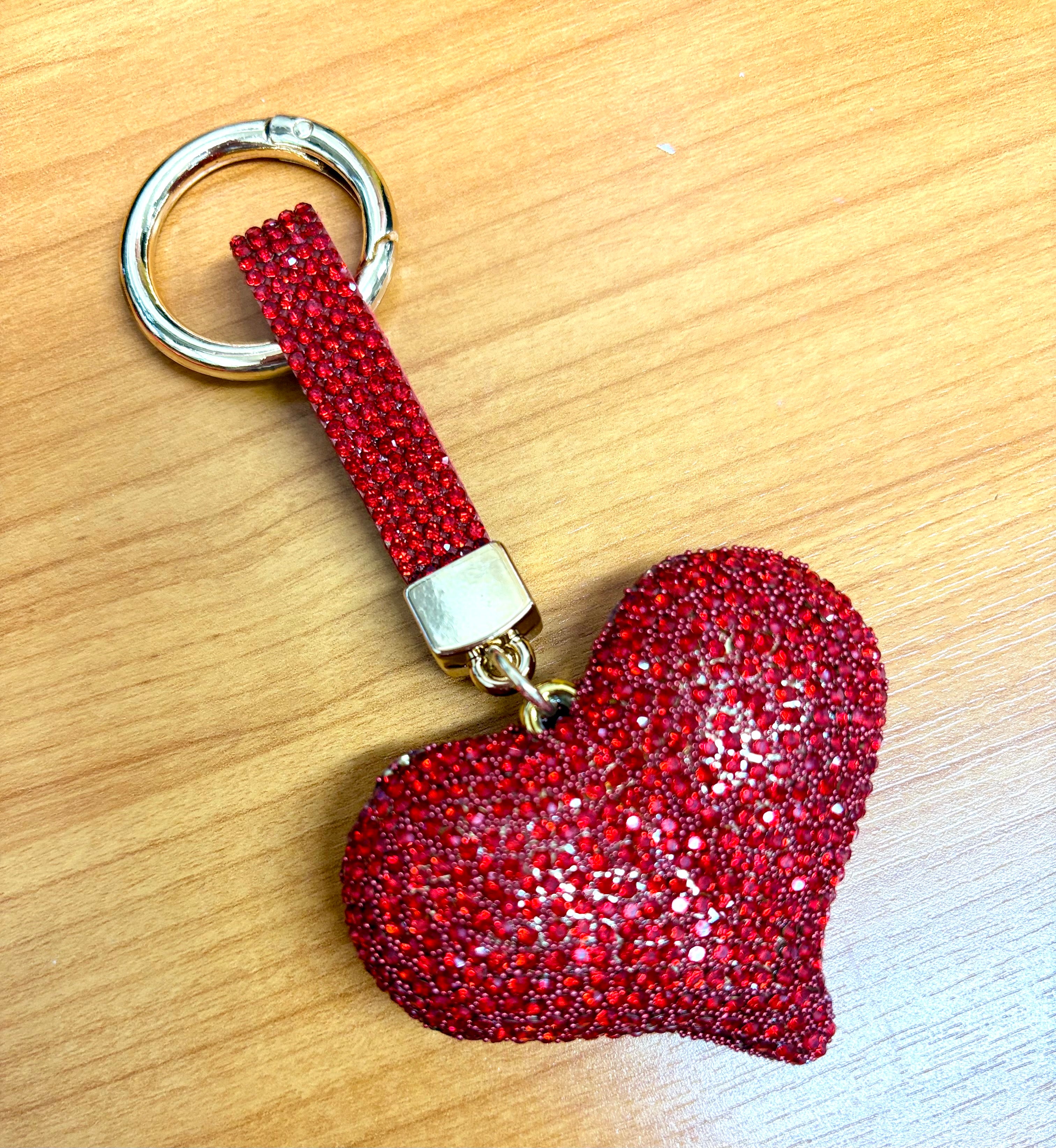 Crystal Heart Keychain