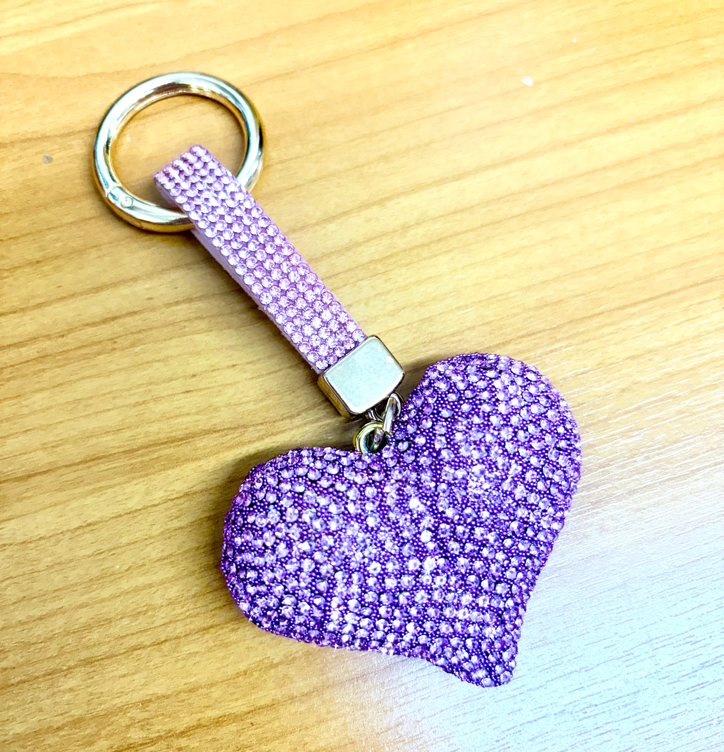 Crystal Heart Keychain