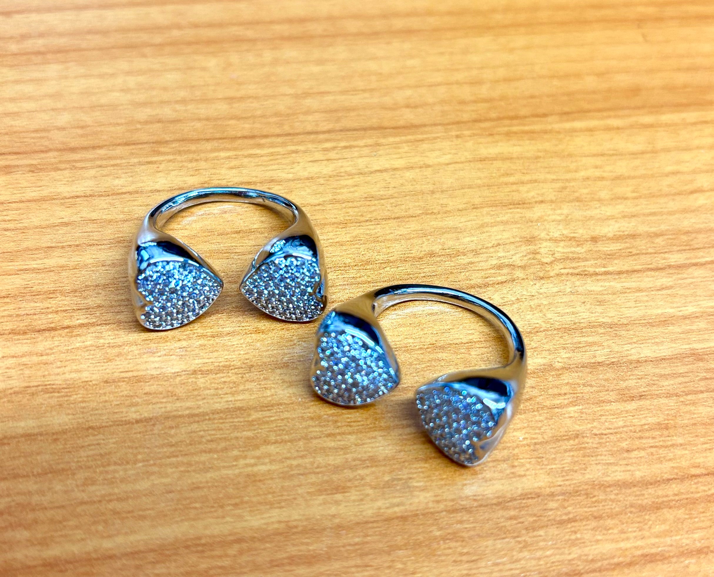 Crystal Heart Wrap Ring