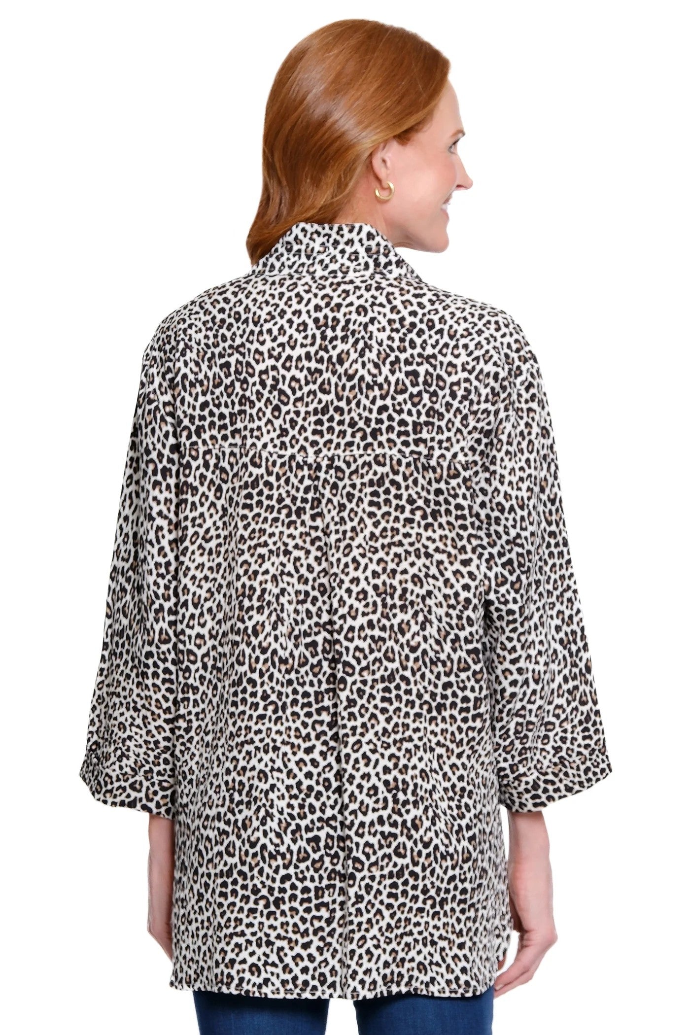 John Mark Print Camp Shirt - Neutral Animal Print