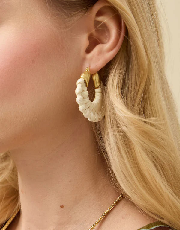 Spartina Wicker Hoop Earrings