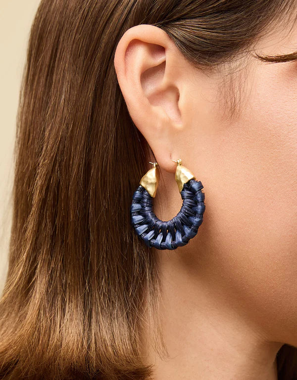 Spartina Wicker Hoop Earrings