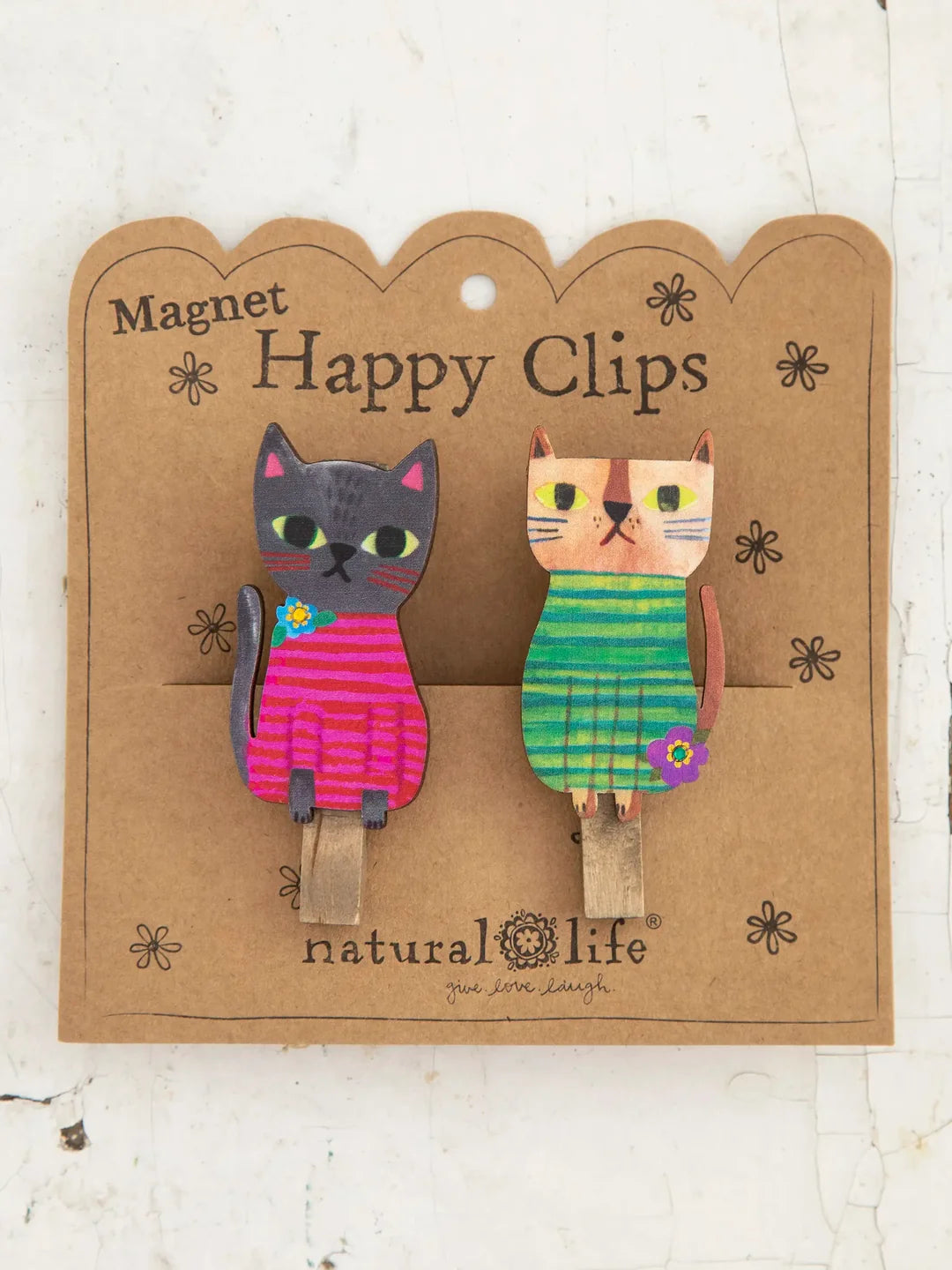 Natural Life Magnet Happy Clips, Set of 2
