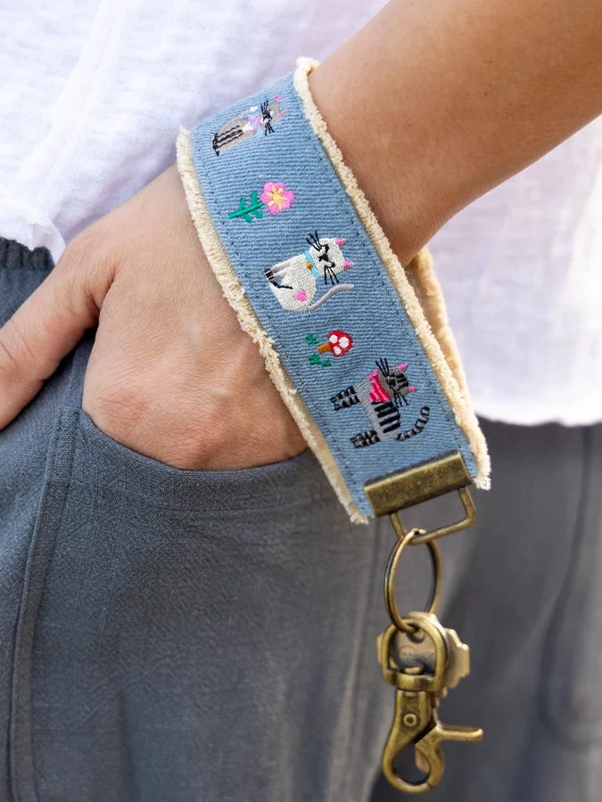 Natural Life Embroidered Key Chain