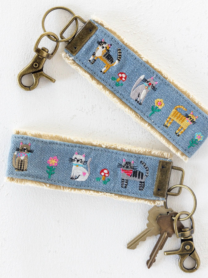 Natural Life Embroidered Key Chain