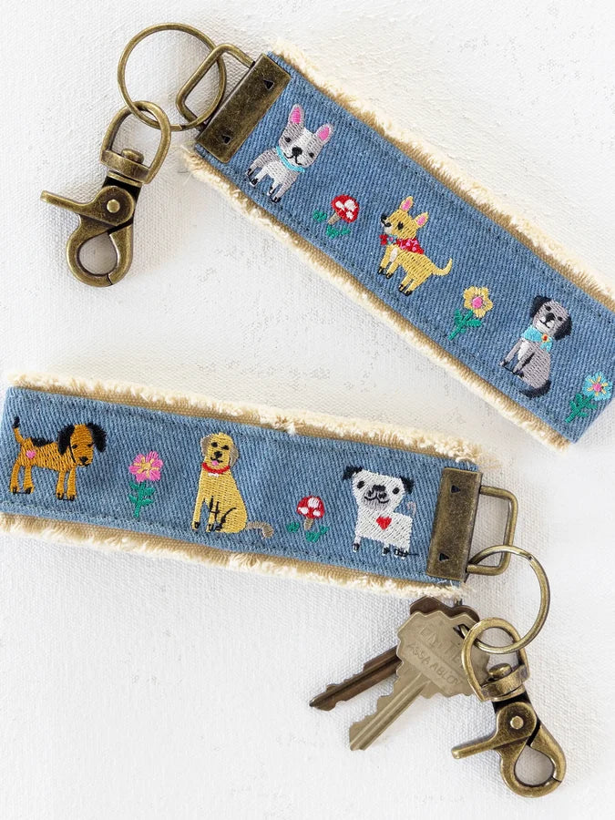 Natural Life Embroidered Key Chain