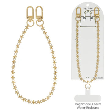 Gold Bag Charm Chains