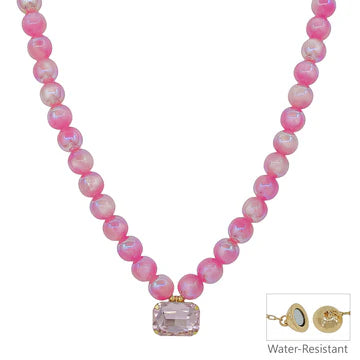 Crystal Acrylic Beaded Necklace