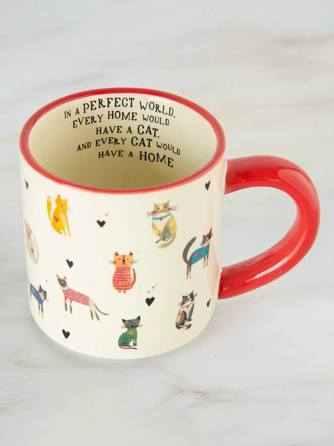 Natural Life Bungalow mug with painted design — view 7