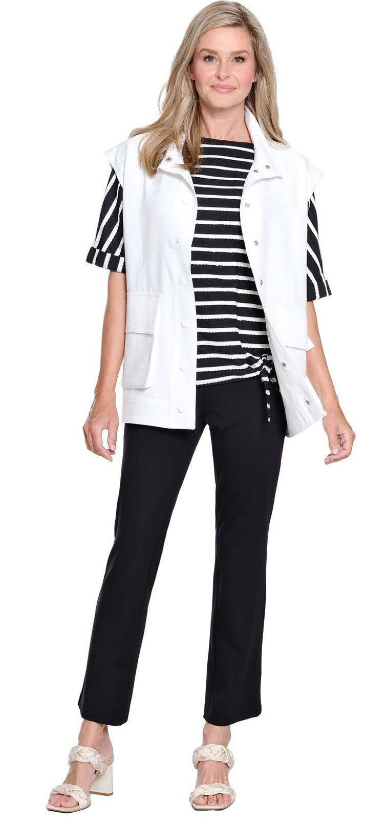 Pull on Pant w/front Seam-Black