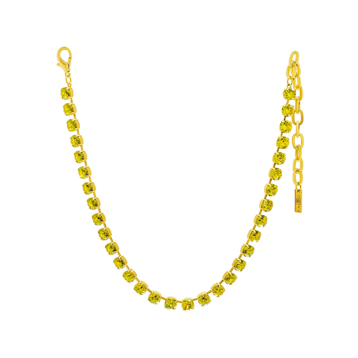 Tova Oakland Necklace - Citrus Green Champagne