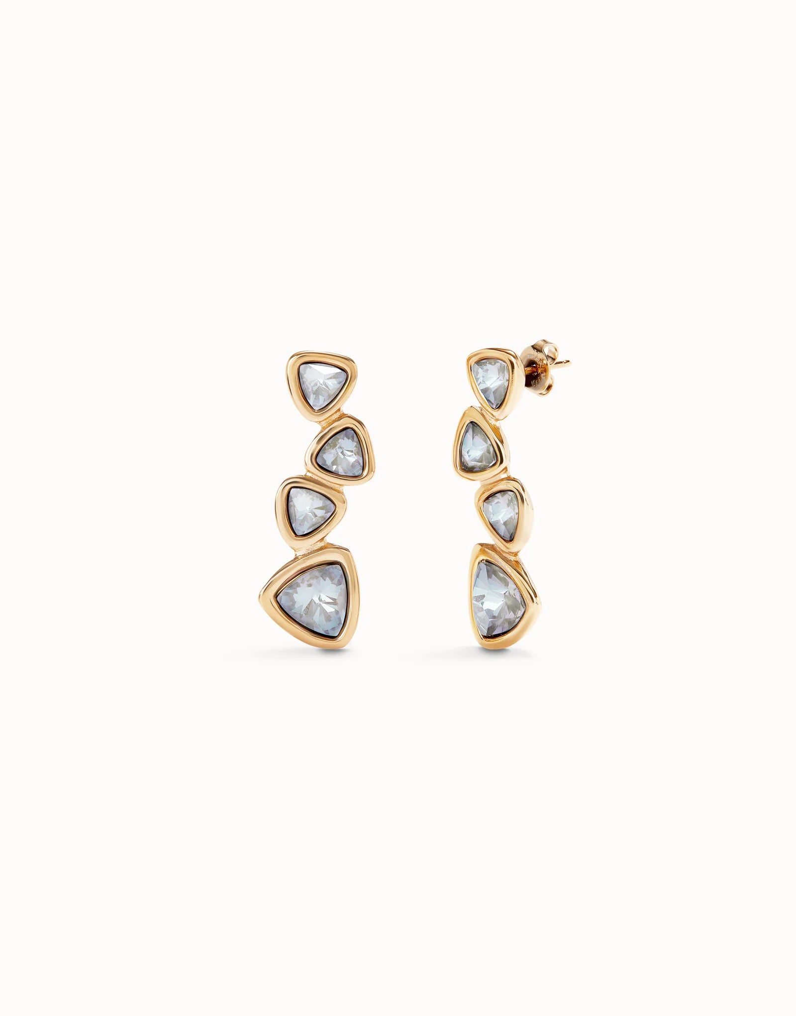 Uno de 50 Ser Camaleonica Drop Earrings - Gold Multi