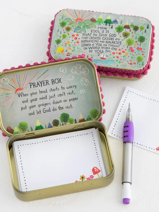 Natural Life Tin Prayer Box — Accents Boutique, Marble Falls TX