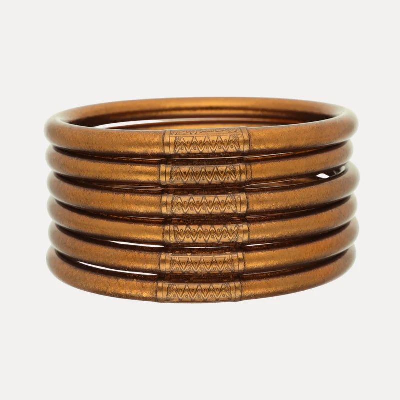 Saddle All Weather Bangles, Set of 6 - Serenity Prayer