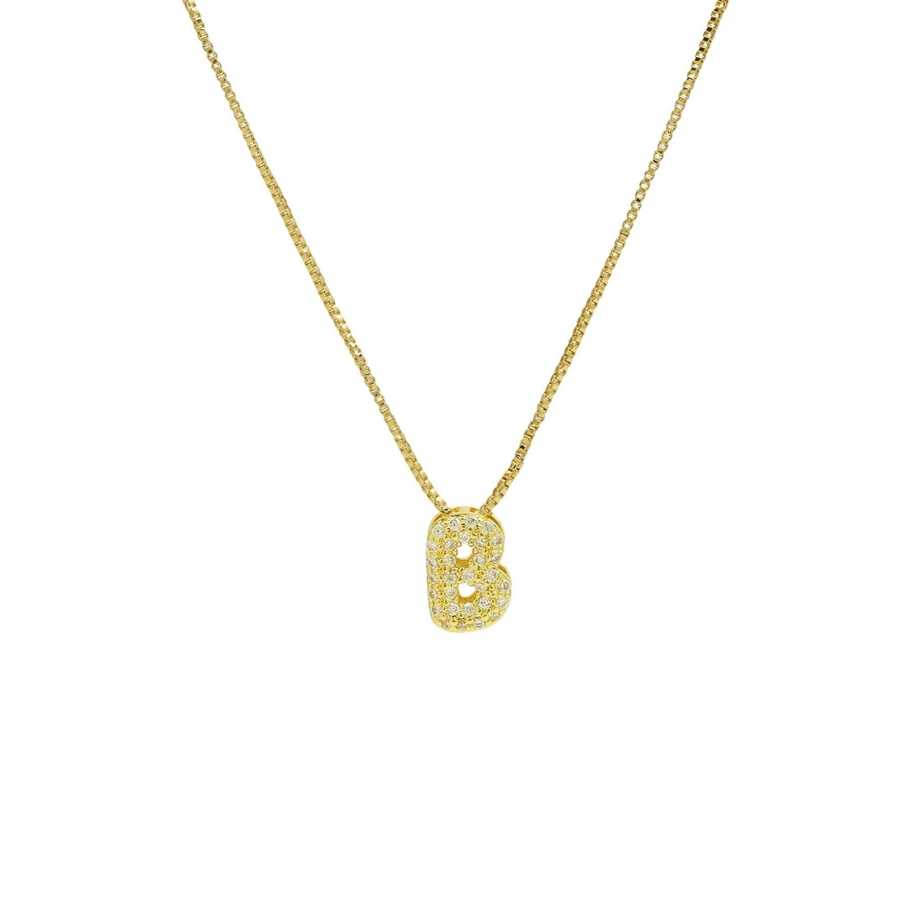 Bling Slider Necklace Initial Charm