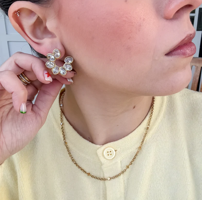 Glam Wing Stud Post Earrings