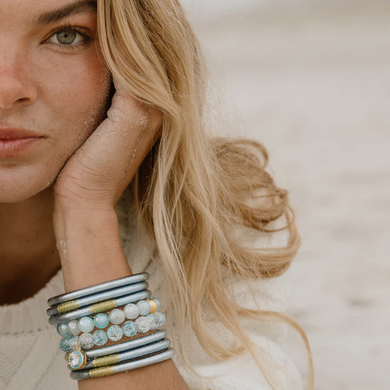 Budha Girl Celeste All Weather Bangles® (AWB®) - Set of 6
