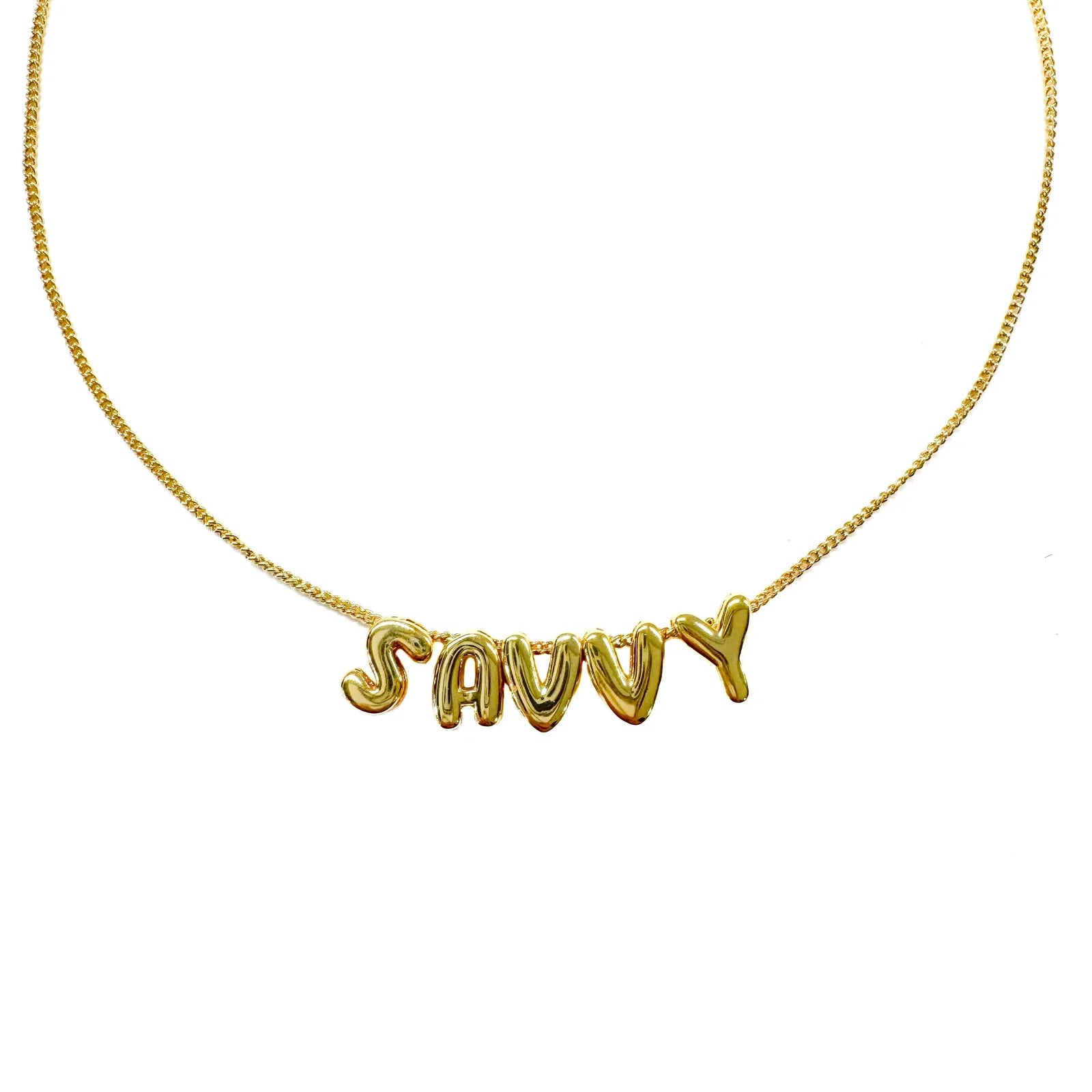Small Smooth Necklace Initial Charm