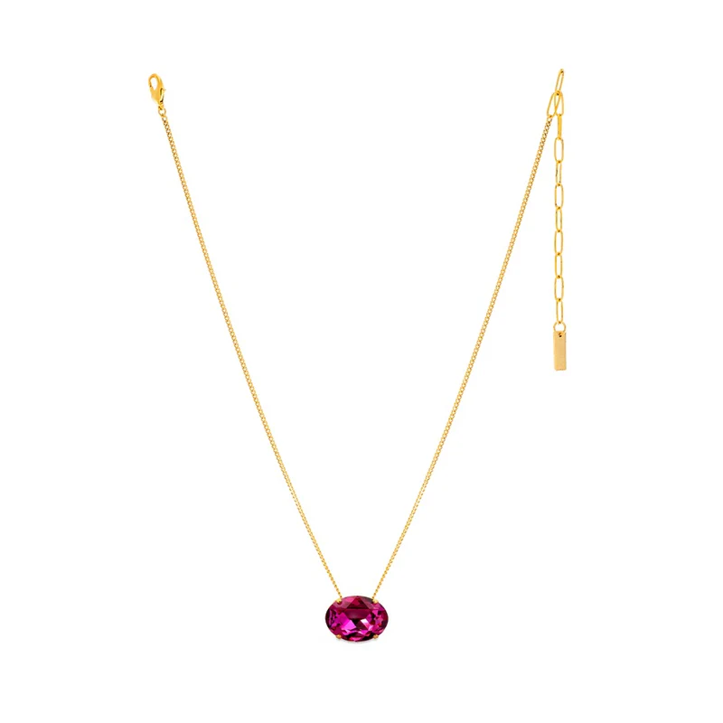 Tova Mega Iza Necklace - Dark Rose