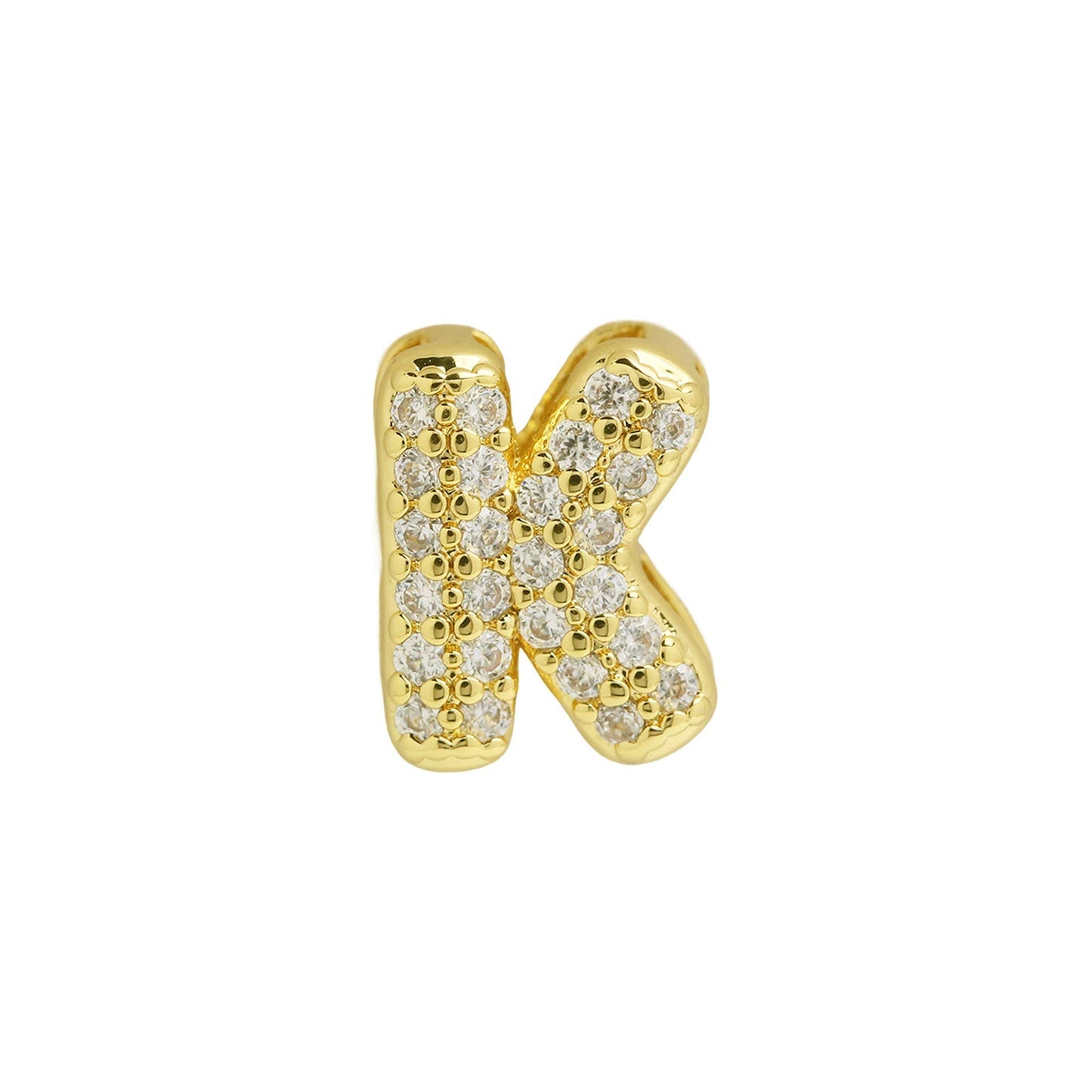 Bling Small Necklace Initial Charm