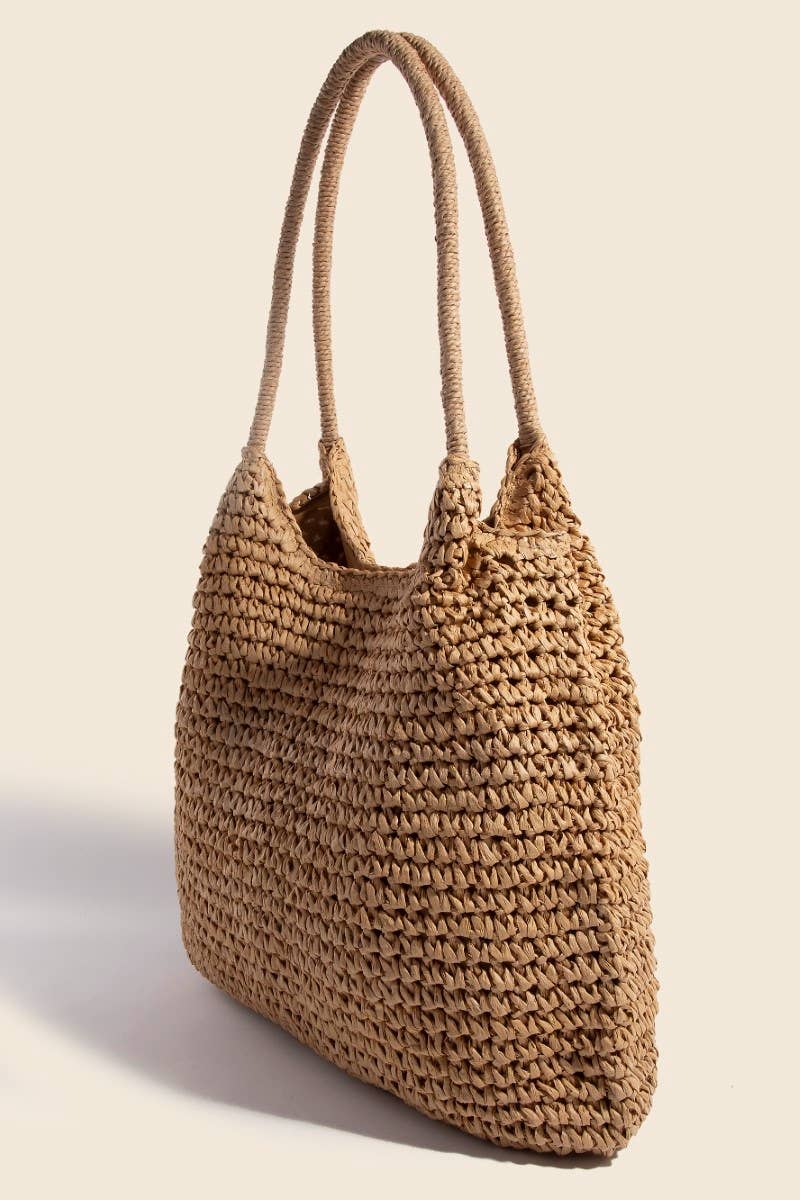Braided Long Handle Tote Bag