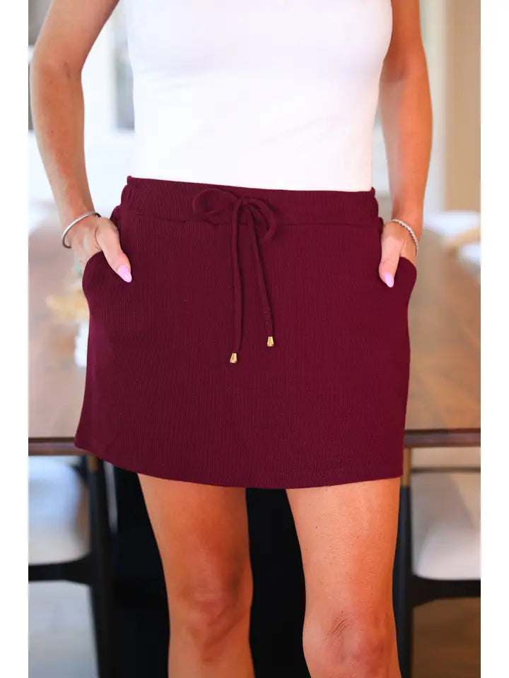 Well Loved Ribbed Skort
