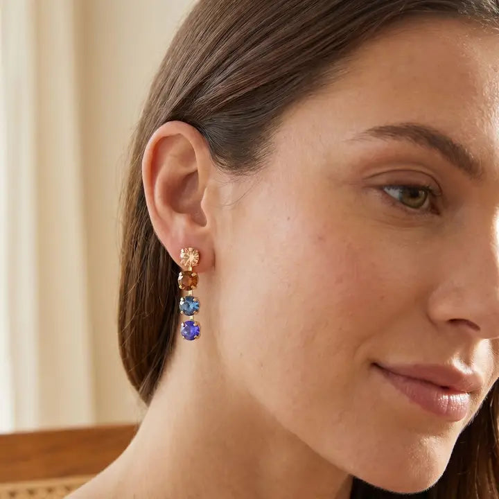 Sorrelli Matilda Dangle Earrings - Denim Moon