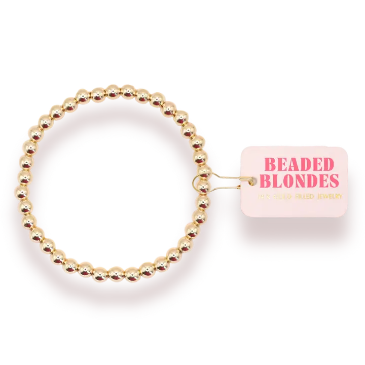 Beaded Blondes Gold Beaded Bracelet