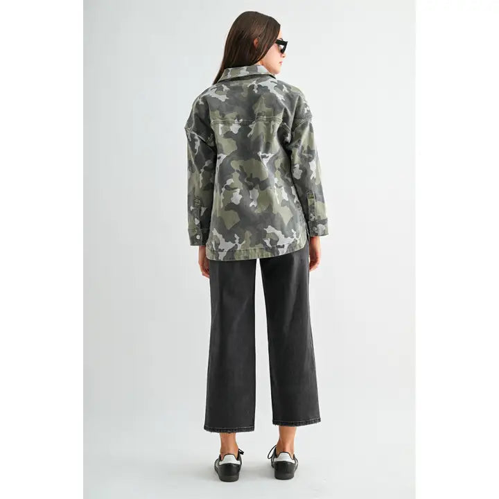 Camouflage Shacket