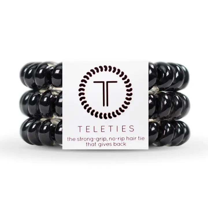 Spiral Hair Coils | Large | Jet Black Hair Ties