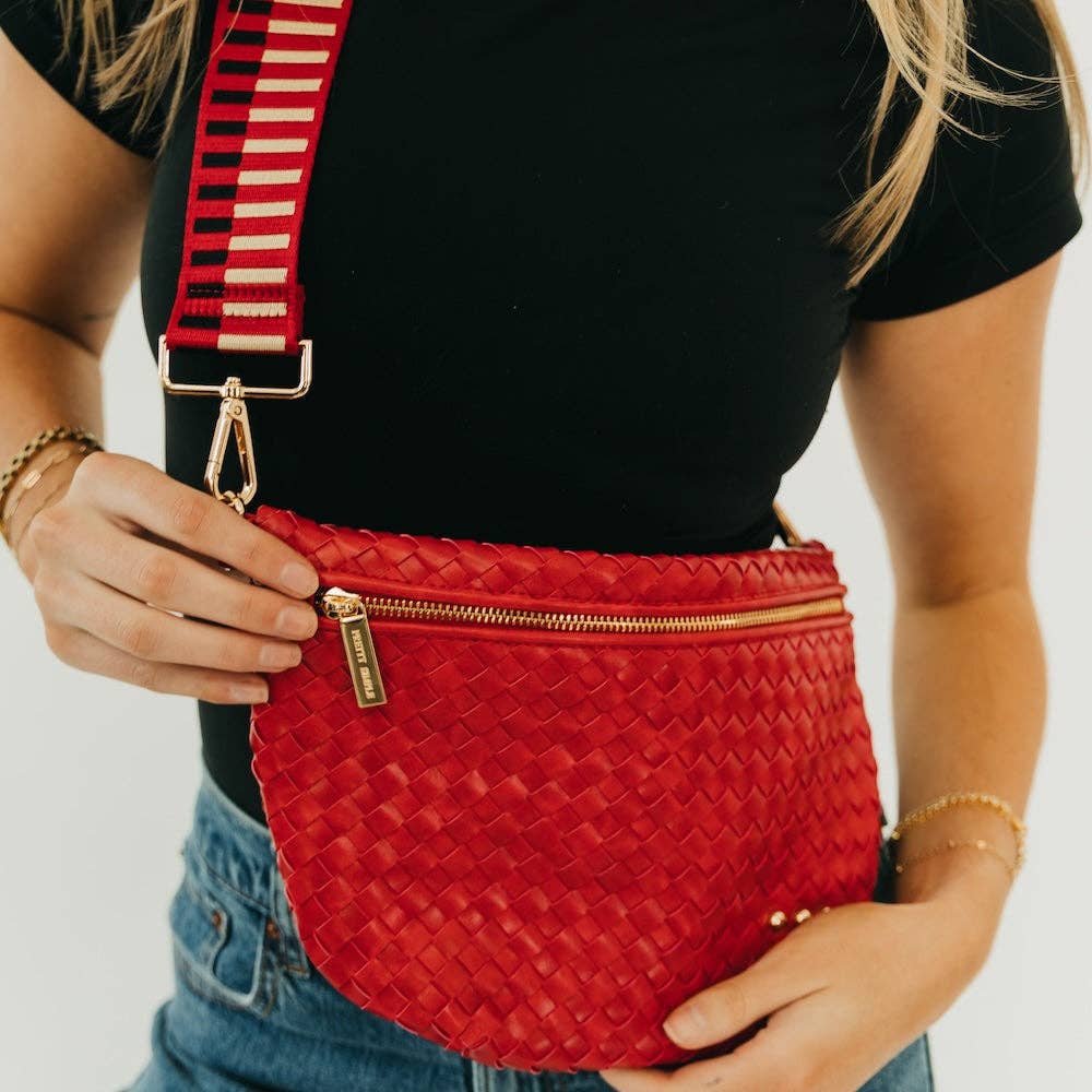 Westlyn Woven Bum Bag - Cherry Red