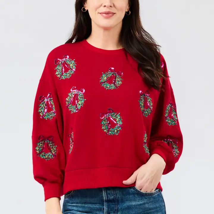 Millie Berry Wreaths Sweatshirt