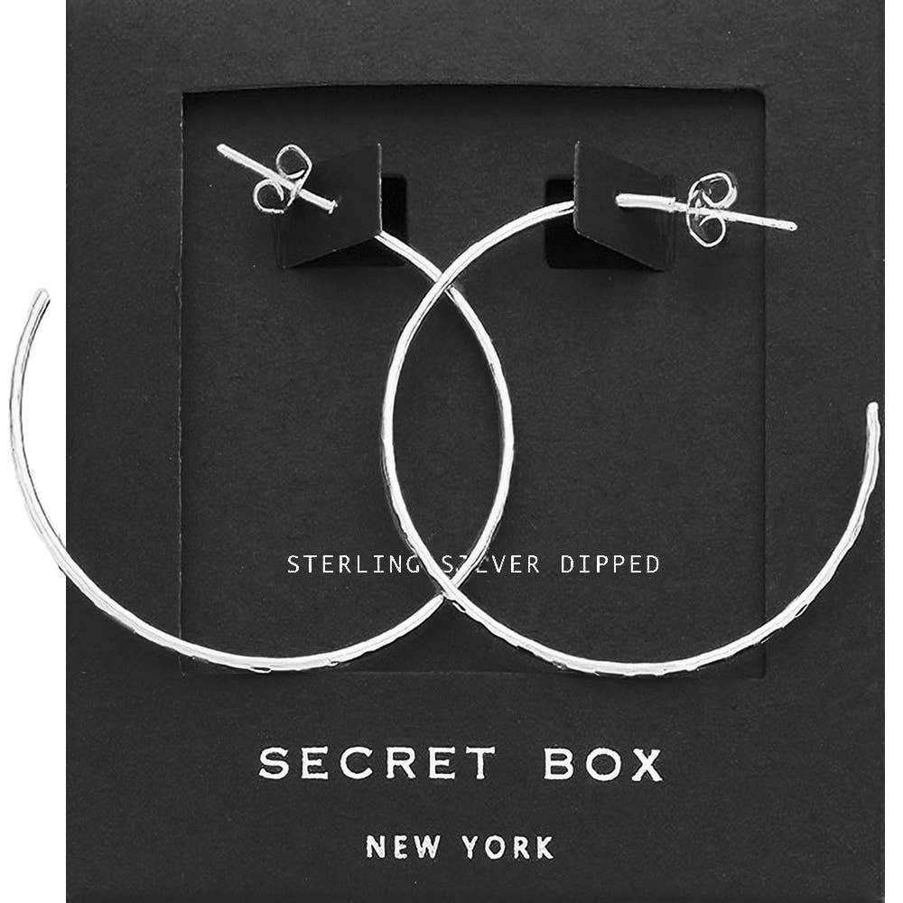 Secret Box 14K Gold Dipped Hoop Earrings