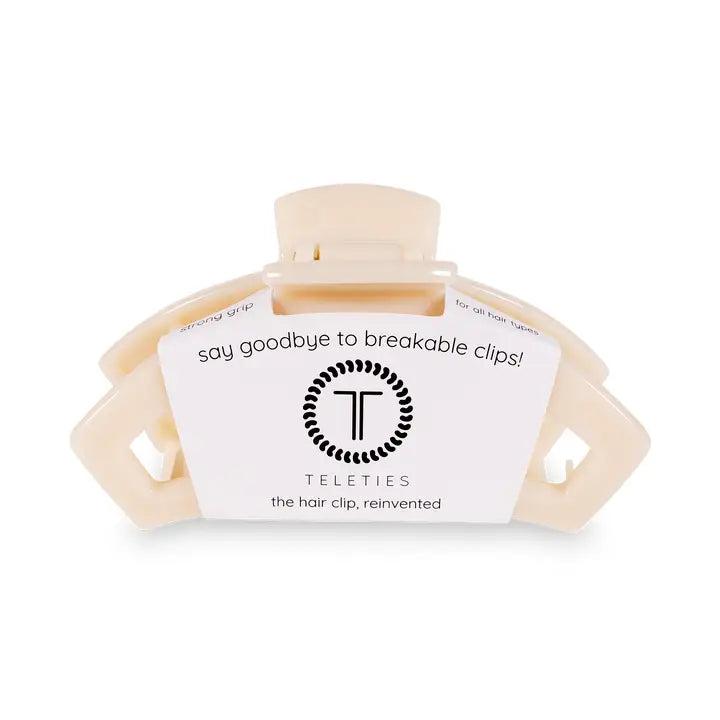 Open Hair Clip | Small | Almond Beige