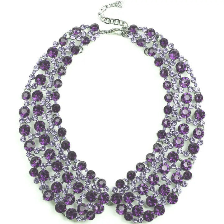Diana Statement Necklace - Purple