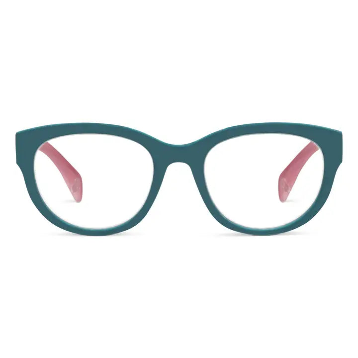 Peepers Bee Blue Light Glasses -  Teal/Floral