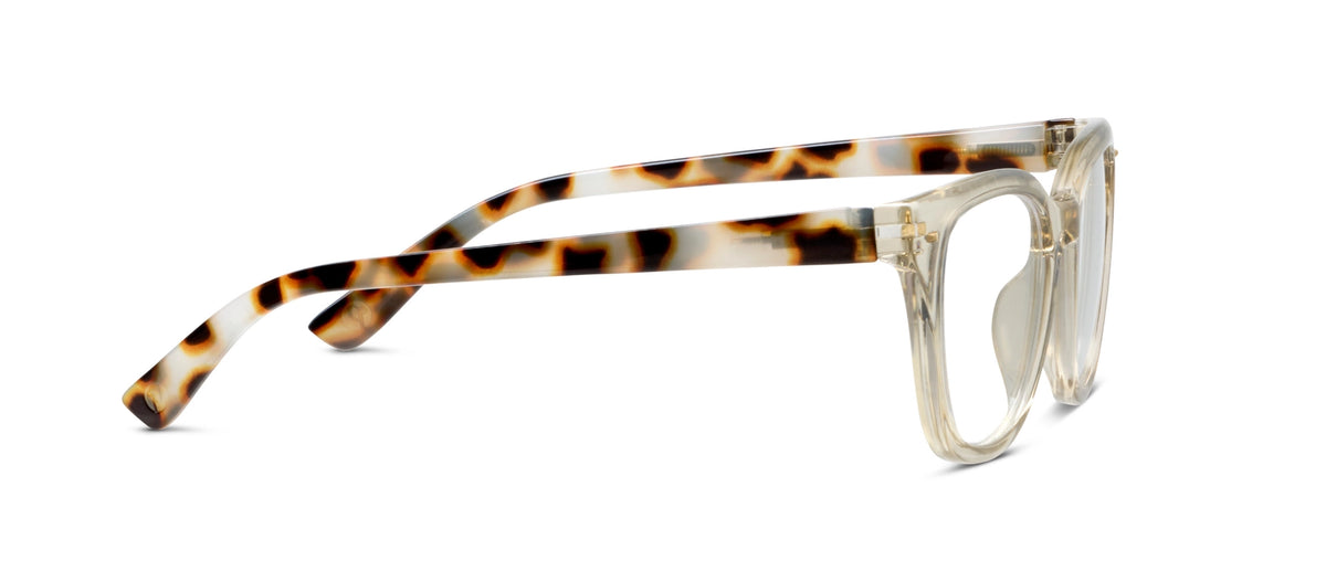 Peepers Lenora Blue Light Glasses - Fog/Chai Tortoise