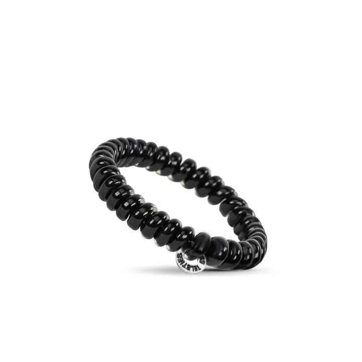 Spiral Hair Coils | Tiny | Jet Black Hair Ties