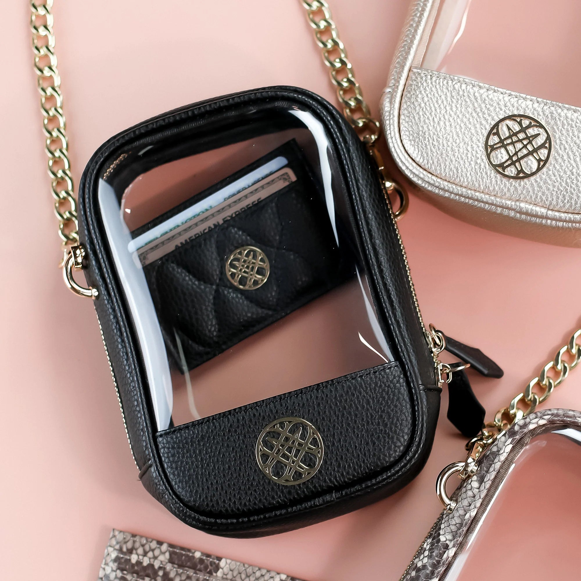 Grace Clear Crossbody - Black
