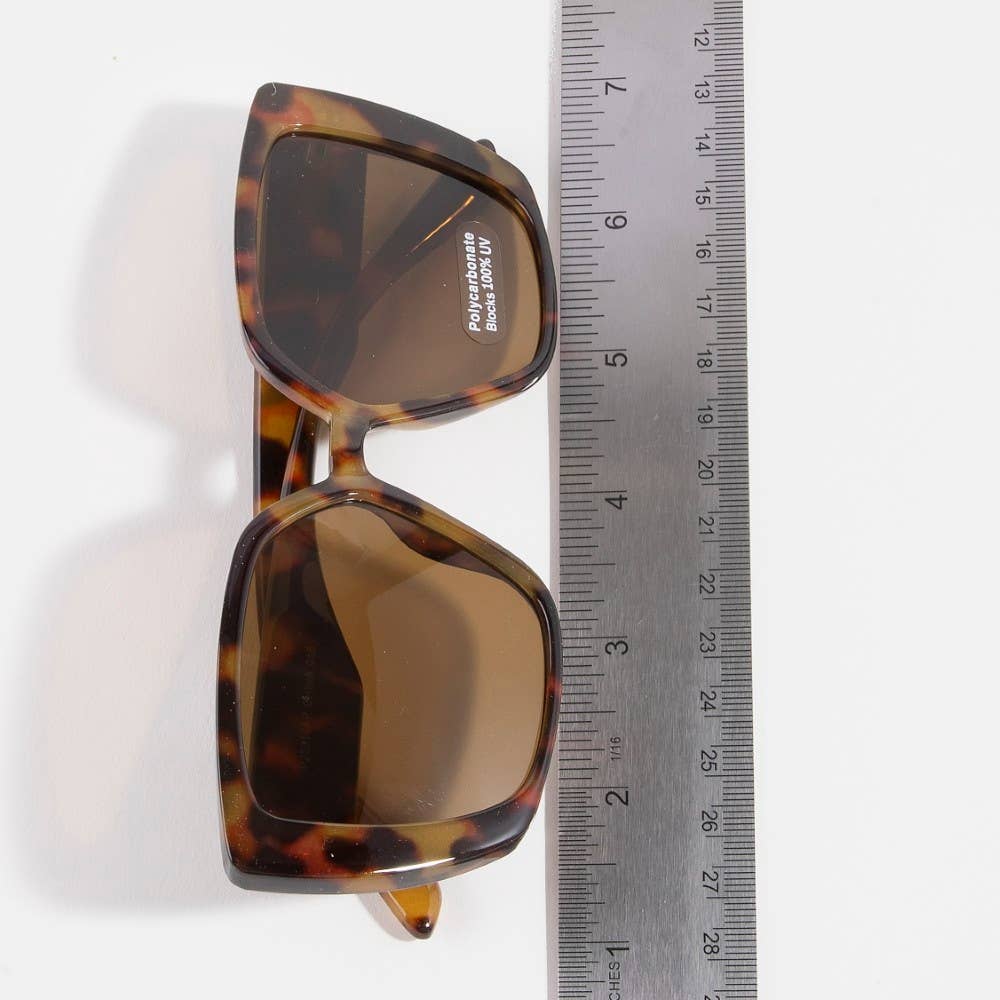 Oversized Cross-Bridge Sunglasses