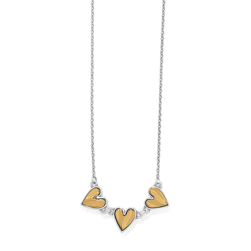 Brighton Cascade Trio Heart Necklace