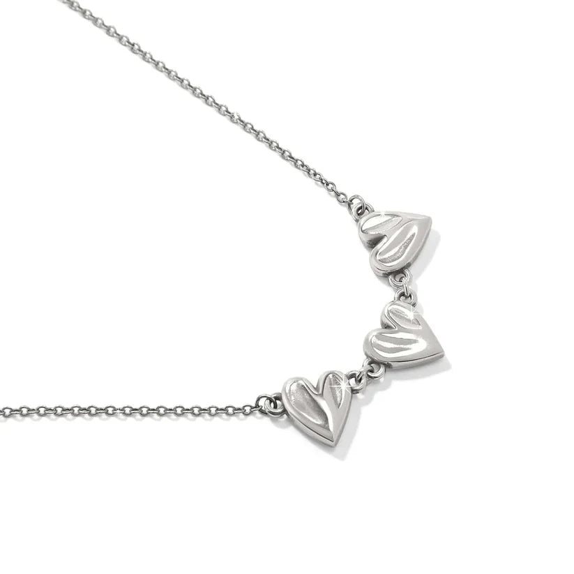 Brighton Cascade Trio Heart Necklace