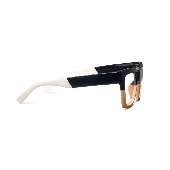 Peepers Take A Bow Blue Light Glasses - Black/Tan