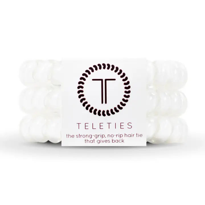 Spiral Hair Coils | Large | Coconut White Hair Ties